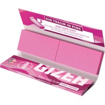 GIZEH PINK King Size Slim + Tips 26x34 Bl.