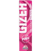 GIZEH PINK King Size Slim + Tips 26x34 Bl.