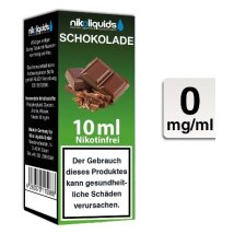 NIKOLIQUIDS E-Liquid Schokolade 10ml 0 mg/ml