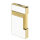 St.Dupont Feuerzeug Slimmy Weisslack Gold 028004