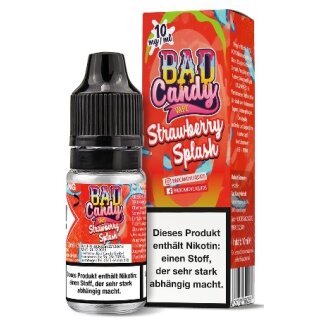 BAD CANDY Liquid Strawberry Splash (Erdbeere, Zitrone) 10mg/ml 10ml