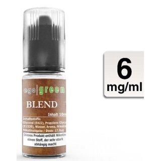E-Liquid EGO GREEN Blend Tobacco 6 mg