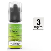 EGO GREEN E-Liquid Pfirsich 10ml 3mg/ml