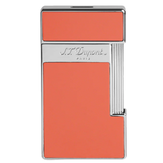 St.Dupont Feuerzeug Slimmy Korallenlack Chrom 028006