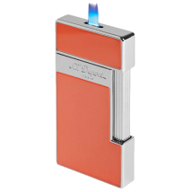 St.Dupont Feuerzeug Slimmy Korallenlack Chrom 028006