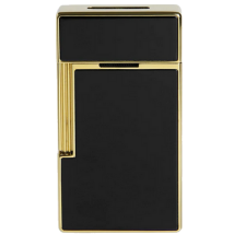 ST.DUPONT Feuerzeug Biggy Schwarzlack/Gold 025002