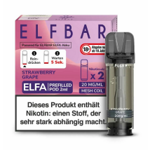 ELFBAR Elfa Liquidpod Strawberry Grape 20mg/ml 2er