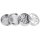 Grinder Metall anthrazit 4-tlg.