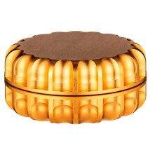 Grinder Alu rund goldfarben 2-tlg.