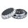 Grinder Alu rund grau 2-tlg.