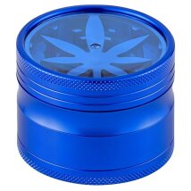 Grinder Hanfblatt blau 4-tlg.