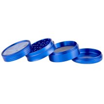 Grinder Hanfblatt blau 4-tlg.