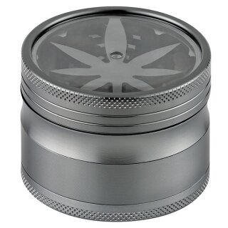 Grinder Hanfblatt grau 4-tlg.