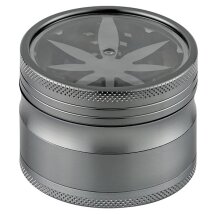 Grinder Hanfblatt grau 4-tlg.