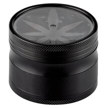 Grinder Hanfblatt schwarz 4-tlg.