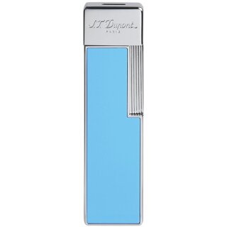 St.Dupont Feuerzeug Twiggy hellblau/chrom 030007