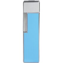 St.Dupont Feuerzeug Twiggy hellblau/chrom 030007