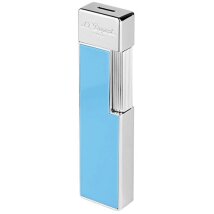 St.Dupont Feuerzeug Twiggy hellblau/chrom 030007