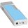 St.Dupont Feuerzeug Twiggy hellblau/chrom 030007