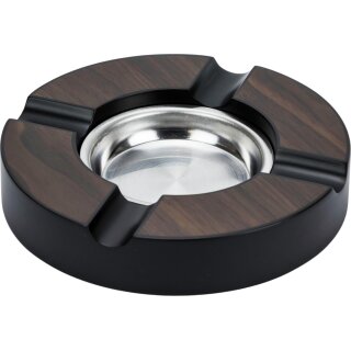 Cigarrenascher Walnut Finish 4 Ablg.