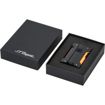 St.Dupont Feuerzeug Defi Extreme Fluo Orange Schwarz 021419