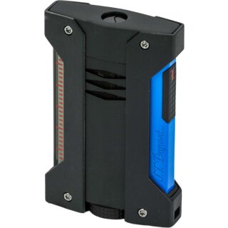St.Dupont Feuerzeug Defi Extreme Fluo Blau Schwarz 021416