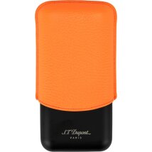 ST.DUPONT Cigarrenetui Fluo Leder orange 3er