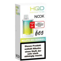 HQD Nook Einweg E-Shisha Mojito Mix Berries 18mg/ml