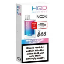 HQD Nook Einweg E-Shisha Maracuja Melon Blueberry 18mg/ml