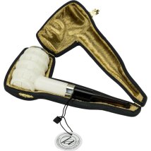 Block Meerschaumpfeife Fass graviert