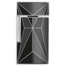 ST.DUPONT Feuerzeug Biggy Schwarz/Chrom 025070
