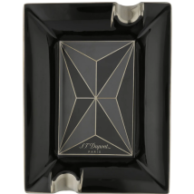 ST.DUPONT Cigarrenascher Fire-X schwarz 2 Ablg.