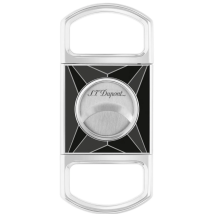 ST.DUPONT Cigarrenabschneider Fire-X chrom/schwarz 21mm