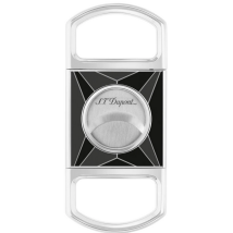 ST.DUPONT Cigarrenabschneider Fire-X chrom/schwarz 21mm