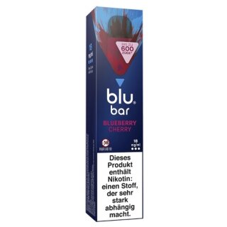 BLU BAR Einweg E-Shisha Blueberry Cherry 18mg/ml