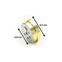 ADORINI Haarhygrometer analog gold 4,5cm