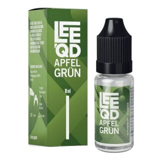 E-Liquid LEEQD Fruit Apfel grÃ¼n 0mg 50 PG / 50 VG