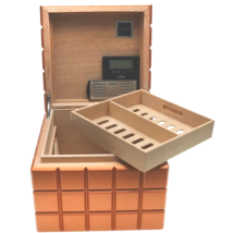 Colibri Desktop Humidor Heritage Cube orange