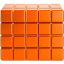 Colibri Desktop Humidor Heritage Cube orange