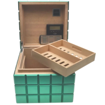 Colibri Desktop Humidor Heritage Cube grün