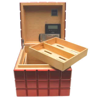 Colibri Desktop Humidor Heritage Cube rot