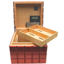 Colibri Desktop Humidor Heritage Cube rot