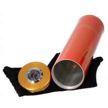 Reise-Humidor ANGELO orange/gold