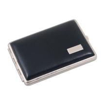 Zigarettenetui Leder VH 18er 100 mm schwarz Gravurfeld...