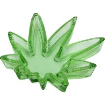 Ascher Glas Cannabisblatt