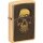 ZIPPO messing gebürstet Plakette Embossed Skull 2008094