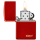 Zippo Metallic Red mit Logo 60005762