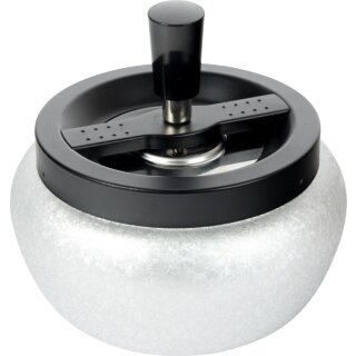 Drehascher schwarz/silber 13cm