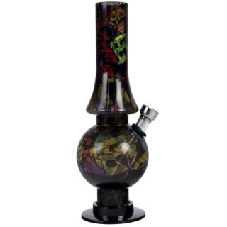 Bong Acryl Graffiti dunkel 20 cm