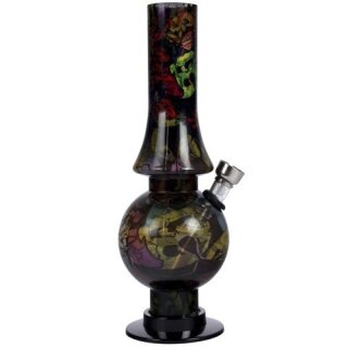 Bong Acryl Graffiti dunkel 20cm
